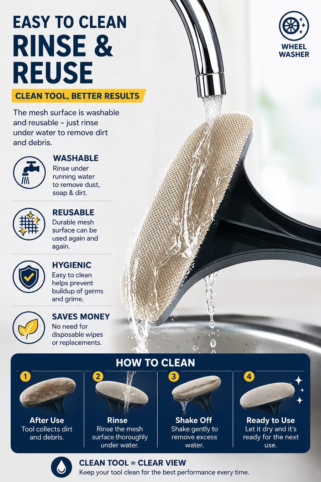 2 in 1 Mesh Cleaner Brush