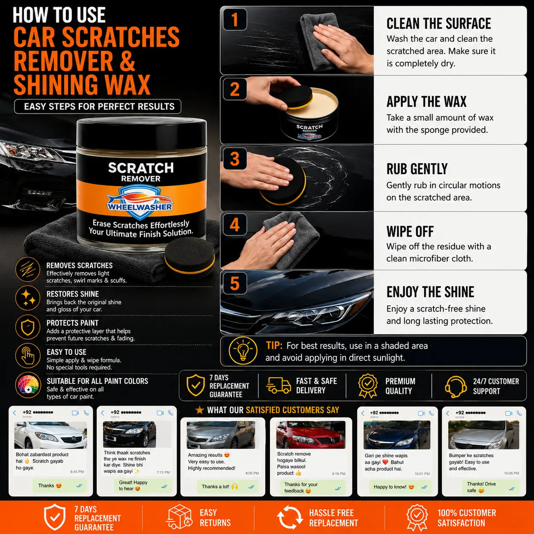 Car Scratches Remover And Shining Wax