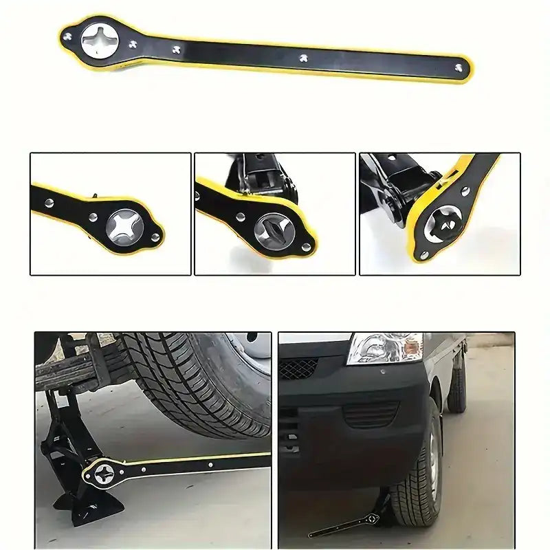 Universal Smart Wrench – Long Handle, 360° Forward & Reverse