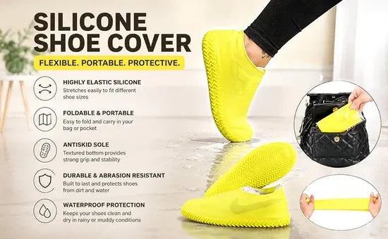 Summer Hot Sale-Waterproof Silicone Shoe Covers (Pack of 2)